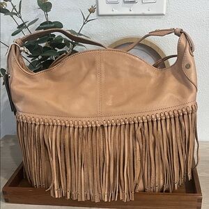 American Leather Co. Nutmeg Shoulder Bag NWT -Lily Ziptop Hobo